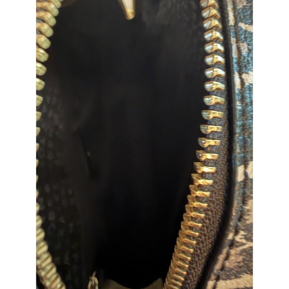 Kate Spade NY Leopard Print Mini Backpack Black Pebbled Leather Gold Hardware main image 7